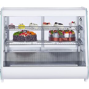 Beverage Refrigerator, 5.3 Cu.ft Commercial Display Refrigerator Merchandise for Home Restaurant Grocery Stores, 2 Glass Door Merchandiser Refrigerator,3 Shelves