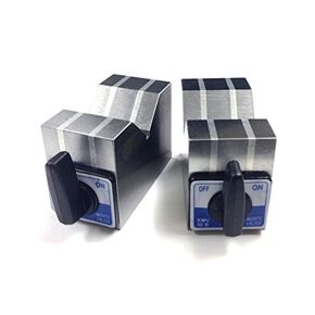 HHIP 3402-0900 Aluminum Cast Magnetic V-Block Set 4" x 2" x 3"