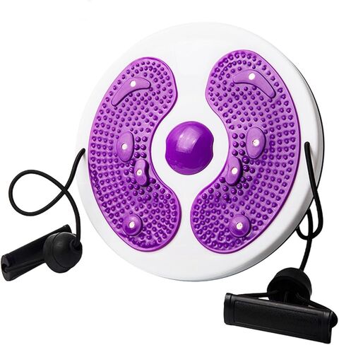 قرص ملتوي للخصر مع مقابض قرص ملتوي لمدرب الخصر قابل للتعديل مع نعل تدليك للقدم لتقليم الخصر والأذرع والوركين والفخذين (J35-1) in Kuwait