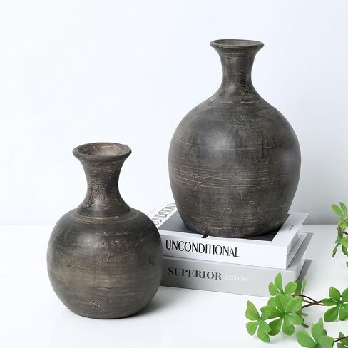 Approx. 8.7" H Charcoal Gray Pitcher Vintage Style (3" Opening) in Kuwait