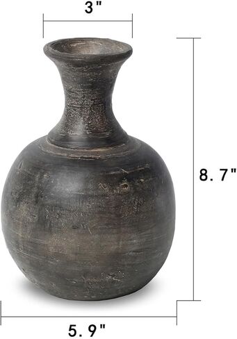 Approx. 8.7" H Charcoal Gray Pitcher Vintage Style (3" Opening) in Kuwait