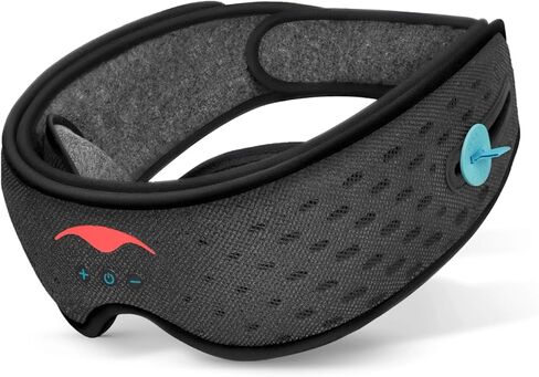Manta Sound Sleep Mask with Bluetooth Headphones, 100% Blackout Bluetooth Eye Mask for Sleeping, Bluetooth Sleep Mask for Side Sleepers, Adjustable Fit, Ultra Comfortable Sleep Mask Perfect for Travel in Kuwait