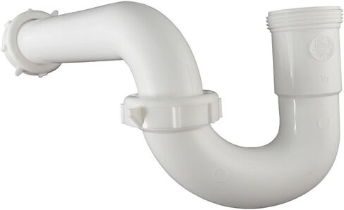 Plumb Pak Keeney 400WK 1.25-in. x 1.5-in. Plastic P-Trap with Reducing Washer, White, 1-1/2-Inch or 1-1/4-Inch by 1-1/2-Inch in Kuwait