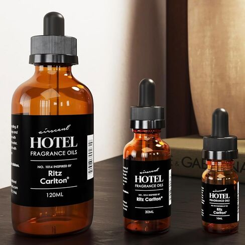 Hotel Diffuser Oil Inspired by The Ritz Carlton - No. 1014 - AirScent Essential Oil Blend - 10 mL, 0.34 fl oz Fragrance Oil Dropper Bottle for Aromatherapy Diffusers - Ritz Carlton Scent Diffuser Oil in Kuwait