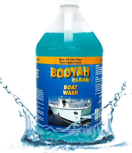 BooYah Clean Boat Wash – Only 4oz Per Gallon Super Concentrated Formula for Cleaning All Types of Watercraft – Meets EPA Safer Choice Direct Release Criteria in Saudi Arabia