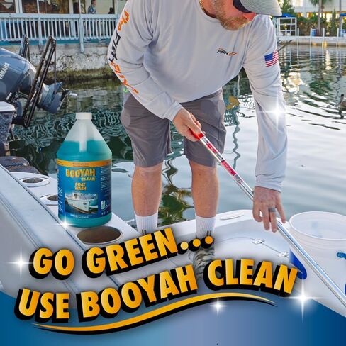 BooYah Clean Boat Wash – Only 4oz Per Gallon Super Concentrated Formula for Cleaning All Types of Watercraft – Meets EPA Safer Choice Direct Release Criteria in Saudi Arabia
