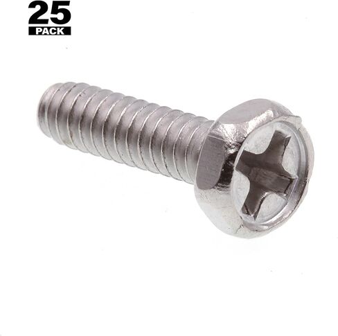 برغي آلة Prime-Line 9012347، رأس سداسي مسنن من فيليبس #6-32 × 1/2 بوصة، فولاذ مقاوم للصدأ من الدرجة 18-8، عبوة من 25 قطعة in Saudi Arabia