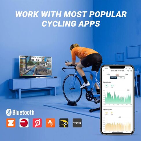 MOOFIT Speed/Cadence Sensor,ANT+ Bluetooth Cycling Cadence Sensor,Wireless RPM Sensor for Bicycle or Spin Bike,IP67 Speed and Cadence Sensor Compatible with Wahoo, Zwift, Openrider, Peloton in Saudi Arabia