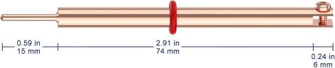 Copper Metal Electrode Holder, Multi-Purpose Screw Type Replaceable Metallic Electrode Holder Clip Working Electrode Holder for Electrolytic Cells in Saudi Arabia