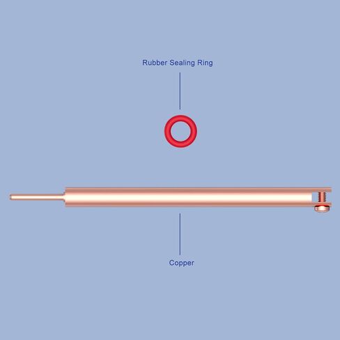 Copper Metal Electrode Holder, Multi-Purpose Screw Type Replaceable Metallic Electrode Holder Clip Working Electrode Holder for Electrolytic Cells in Saudi Arabia