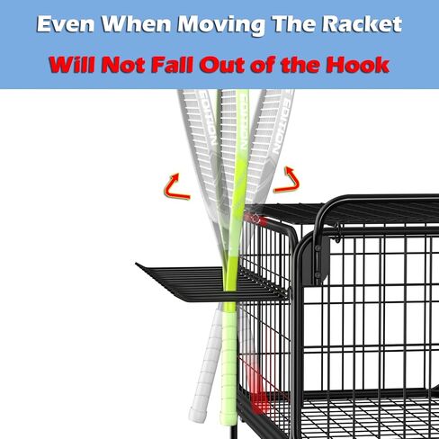 سلة كرات التنس لـ 350 كرة عربة كرات التنس مع عجلات لمعدات تدريب التنس كرة التنس مضرب التنس in Kuwait