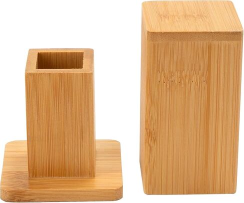 SHIDOW Toothpick Holders, Bamboo Toothpick Dispenser Box, Toothpick Holder Home Living Room Cotton Swab Storage Tank in Saudi Arabia