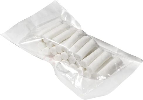 سدادات ماصة لنزيف الأنف من PrimeMed - وسادات قطنية بيضاء غير معقمة (25 عبوة) in Kuwait