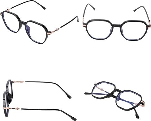 نظارات حجب الضوء الأزرق، عدسات شفافة للحماية من الأشعة فوق البنفسجية 400، نظارات TR90 خفيفة الوزن للنساء والرجال in Saudi Arabia