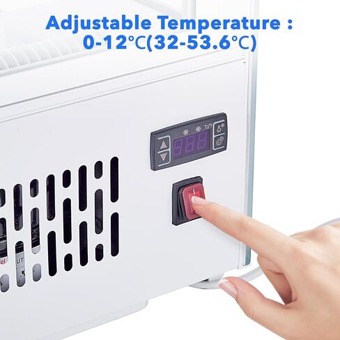 Beverage Refrigerator, 5.3 Cu.ft Commercial Display Refrigerator Merchandise for Home Restaurant Grocery Stores, 2 Glass Door Merchandiser Refrigerator,3 Shelves in Kuwait