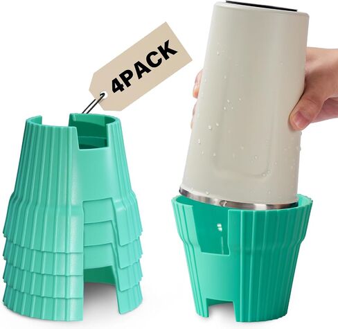 TATAANTY Water Bottle Drying Rack Faster Drying Rack for Stanley Cup Accessories Two-Sided Plastic Water Bottle Dryer Stand for Cup Wine Glass Coffee Mug (2 Pack) in Saudi Arabia