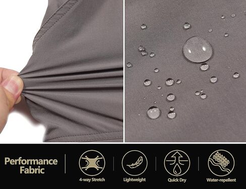 Mapamyumco Mens Hiking Cargo Shorts, Quick Dry 11 Inch Stretch Lightweight for Golf Travel Hiking in Kuwait