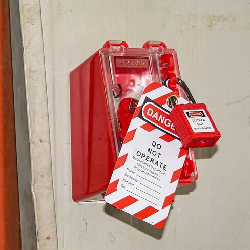قفل Tagout اقفال الصناديق مجموعة قفل مربع أقفال مثبتة على الحائط قفل خارج العلامة خارج محطة 8 مواقف قفل وفتحة مفتاح 1 in Saudi Arabia