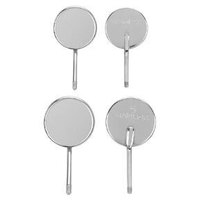 20Pcs Front Dental Mirror with Handle, Dental Mouth Mirror Head Stainless Steel Cone Socket Oral Mirror Accessory Intraoral Dental Mirror for Inside Mouth(S)