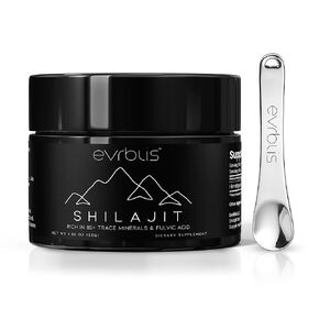 Pure Himalayan Organic Shilajit Resin, Max Potency Gold Grade Shilajit Supplement for Men Natural Energy Boost & Immune Support with 85+ Trace Minerals & Fulvic Acid (30 Grams).