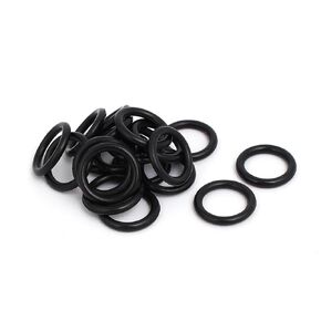 uxcell 18mm OD 14mm ID 2mm Width Flexible Rubber O-Ring Oil Sealing Grommets, Black Pack of 20