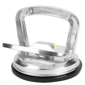 50KG Manual Suction Cup Vacuum 4 Inch Glass Suction Cups to Large Glass, Glass Lifter Aluminum Alloy Duty Handheld Glass Sucker Lifter Puller Single Claws for Glass