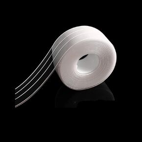 شريط السد من Hefei، شريط السد المقاوم للماء، شريط السد الشفاف من مادة PVC لحوض الاستحمام وحوض المطبخ والمرحاض وحافة الجدار طراز F (1.96 بوصة × "125") in Kuwait