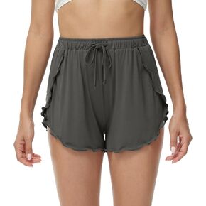 WiWi Shorts for Women Soft Women's Short Pents Casual Sleep Bottoms Yoga Pj-Viscose from Bamboo S-XXL