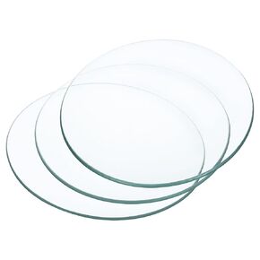 YOKIVE 3 Pcs Watch Glass Beaker Cover, Lab Watch Glasses Cover Lids | Laboratory Supplies, Great for Science Chemical Experiment (Transparent, 3.54-Inch)