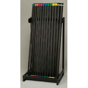 BSN Sports Workout Bar Storage Rack , Black