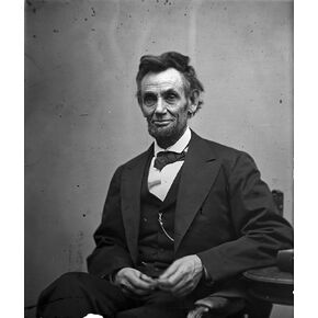 Frame a Patent Abraham Lincoln Photograph - Historical Artwork from 1865 - US President Portrait - (4" x 6") - Semi-Gloss