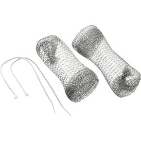 Rocky Mountain Goods Lint Traps - Pack of 2 Aluminum Lint Traps for Washing Machine - Include Twist Ties for Easy Install - Rustproof Filter