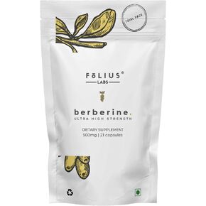 Clean Label Berberine HCl 97% - Clinically Studied Ultra High Strength Pure Berberine 500mg Supplement - Gluten-Free - 90 Capsules in Saudi Arabia