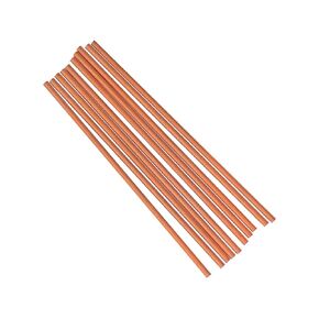 50PCS 99.98% Pure Copper Round Rod 0.12"/3mm Dia 12"/305mm Length Bare Copper Cu Metal Rod Solid Copper Rod for DIY Metal Working Hobbies (0.12"/3mm Dia 12"/305mm Length)
