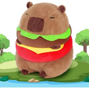 Achwishap Capybara Plush,Cute Plushies Capybara Stuffed Animal,Capybara Plush Toys,Kawaii Plush Stuffed Toy with Birthday Hat Plushie Gift for Kids Adults Birthday(Capybara with Birthday Hat,12")