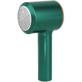 Fabric Lint Remover, 4-Speed Speed Adjustment to Easily Deal with Clothes of Different Materials. 4 Stainless Steel Blades Form an Efficient Rotating Lint Remover (Green)