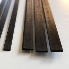 – Flat Carbon Fiber RODS - 1mm x 10mm x 1000mm – Pultruded Flat Solid Rod - Black Matte Finish - Pure Solid Carbon Fibre Flat Strips - for RC Planes-Drones, Boat DIY Craft Projects