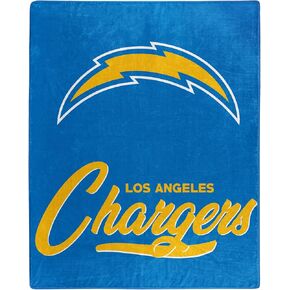 Northwest NFL Los Angeles Chargers Unisex-Adult Raschel Throw Blanket, 50" x 60", Signature