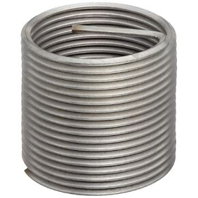 E-Z LOK Threaded Inserts for Metal 18-8 Stainless Steel Thread Insert Heavy-Duty Helical Coil Wire 4-48 Internal Threads, 0.224" Length, Pack of 10