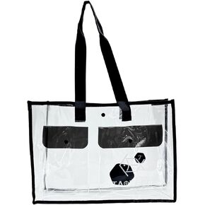 Pool Bag, Transparent Bag, Plastic Bag, Tote Bag, Shoulder Bag, 2-Way Spa Bag, Waterproof, Large Capacity, Clear Bag