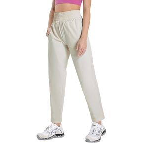 altiland Women's High Waisted Straight Leg Athletic Travel Workout Golf Ankle Pants with Pockets Easy Care