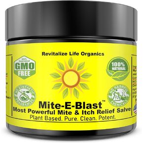 Mite-E-Blast Relief Salve Plant Powered Potent Fights Mite Insect Bite Itch Mite Woes Embrace Natural Power Neem Tea Tree Oil Goodbye Discomfort Hello to Freedom
