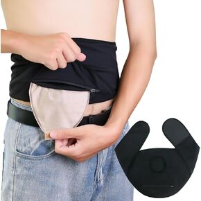 Ostomy Belt- Comfortable Colostomy Belt, Support Ostomy Bag Covers, Ostomy Belt for Men and Women - Adjustable Ostomy Support Belt-Ostomy Wrap (Large)