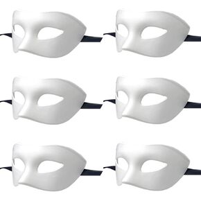 Men Women Masquerade Mask, High Elastic Bendable Plastic Half Face Eye Mask, Solid Color, Suitable for All Prom