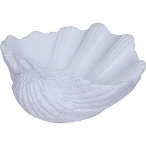 Large Seashell Bowl Decor Clam Shell Bowl Nautical Themed Decor White Decorative Bowl Coastal Beach hemed Bowl decorations for home Seashell Figurine Gift