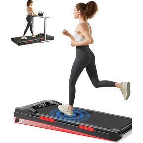 CURSOR FITNESS Walking Pad Treadmill with Incline, Under Desk Treadmill with Triple Shock-Absorbing System, 2.5HP Quiet Brushless, Portable Walking Treadmill with Remote Control
