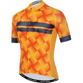 Men Cycling Jersey Skull Bike Short Sleeve Tops Quick-Dry Reflective 3-Pockets S-3XL