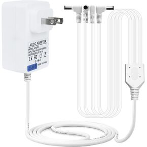 Szchxsdz4.5V1A Power Adapter with 4 Output sockets, Used for Lemax Lighting Accessories, Used for Christmas Micro Lighting Building Decoration X'Ma Micro Lighting Building Decoration and Accessories
