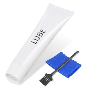 Fitness Treadmill Tube of Tread Belt Deck Lube for Spirit Sole Fitness Treadmill, Silicone Lubricant Oil Maintenance Lubricant p/n N020001, Treadmill Lubricant with Cleaning Cloth and Brush