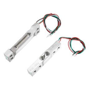 MECCANIXITY Weighing Load Cell 500g 300g Aluminum Weigh Sensor for Electronic Balance Scales Silver Tone Pack of 2